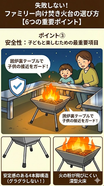 ポイント③ 安全性：子どもと楽しむための最重要項目