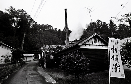 久保田酒造の白黒写真