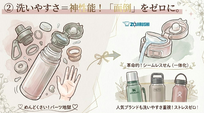 ②「めんどくさい」がゼロになる「洗いやすさ」という神性能