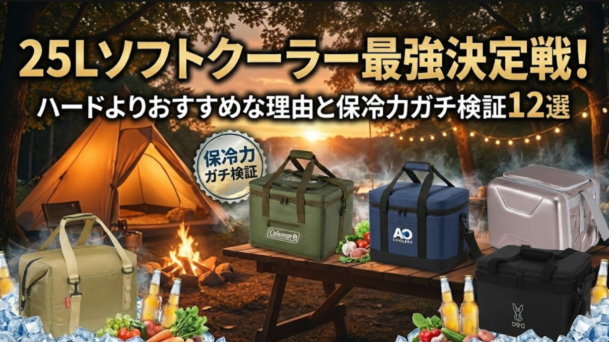 2026比較】25Lソフトクーラー最強おすすめ12選！ハード不要の保冷力と選び方