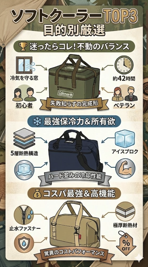 25Lソフトクーラー「絶対に失敗しない」厳選3選