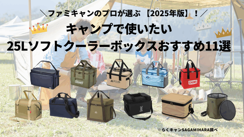 【2025年版】キャンパー厳選！おすすめ25Lソフトクーラーボックス11選・徹底比較