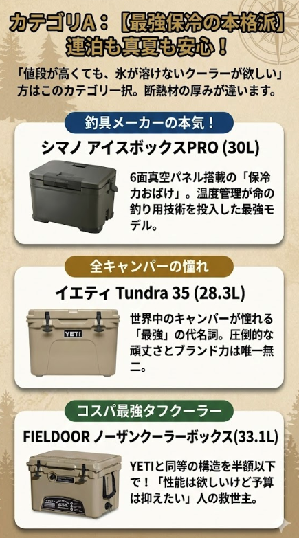 カテゴリA：【最強保冷の本格派】連泊も真夏も安心！