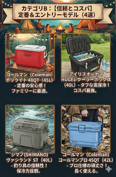 カテゴリB：【信頼とコスパ】定番＆エントリーモデル