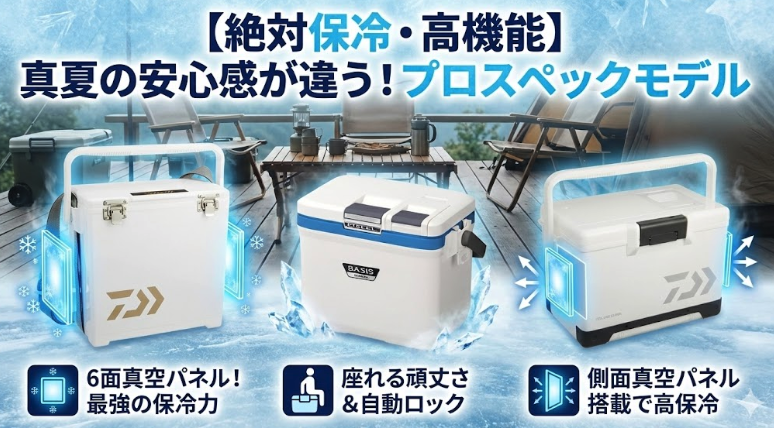 【絶対保冷・高機能】真夏の安心感が違う！プロスペックモデル