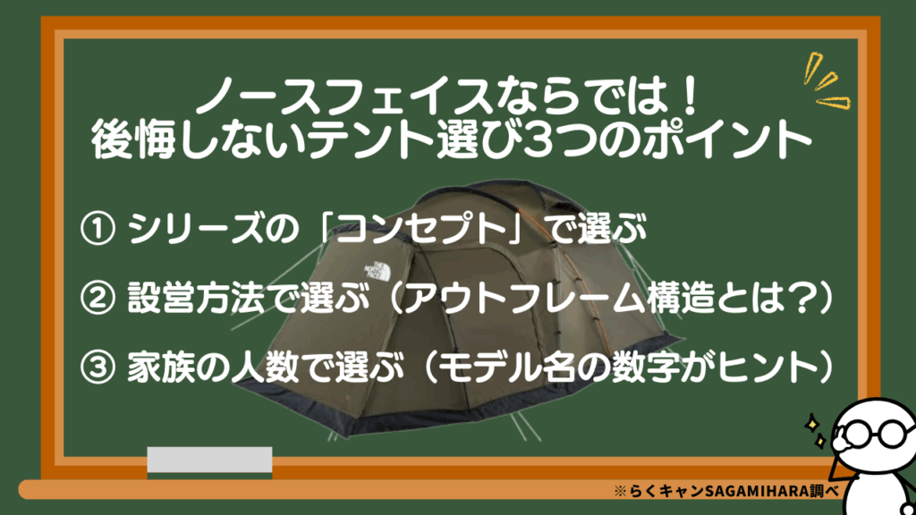 ノースフェイスならでは！後悔しないテント選び3つのポイント