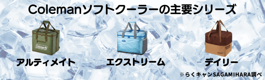 コールマンソフトクーラーの主要シリーズ