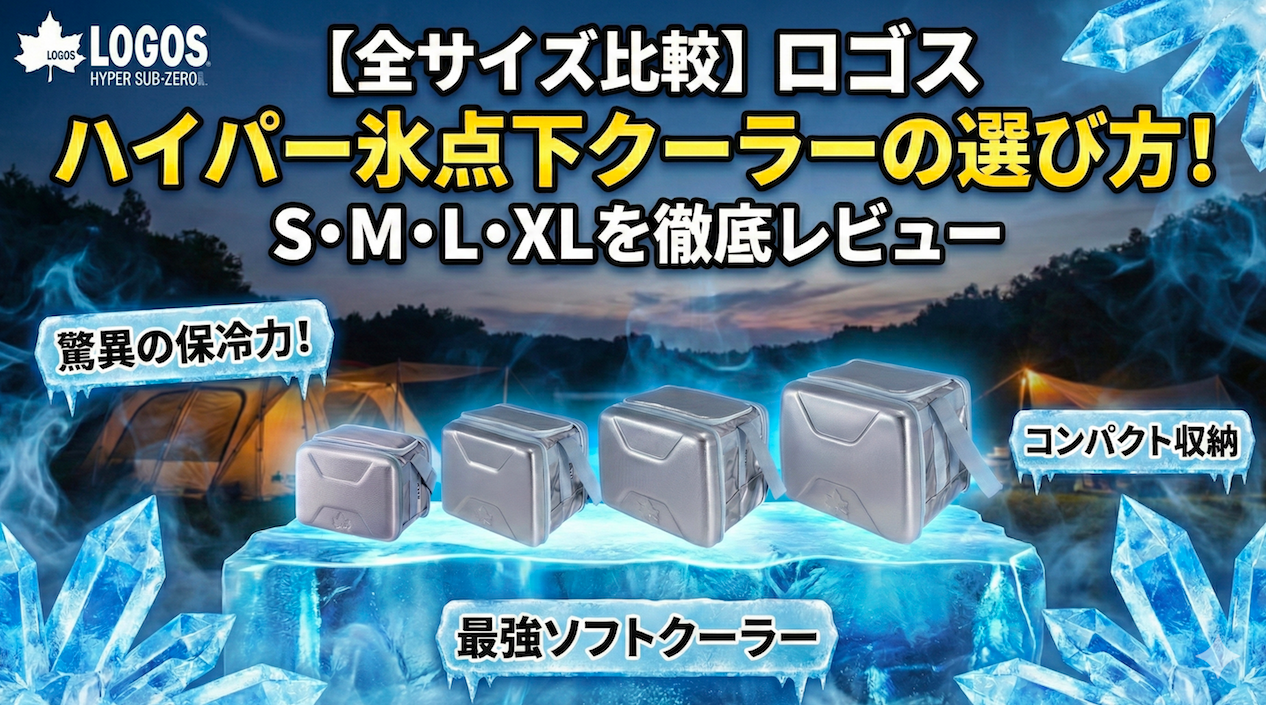 【全サイズ比較】ロゴス ハイパー氷点下クーラーの選び方！S・M・L・XLを徹底レビュー