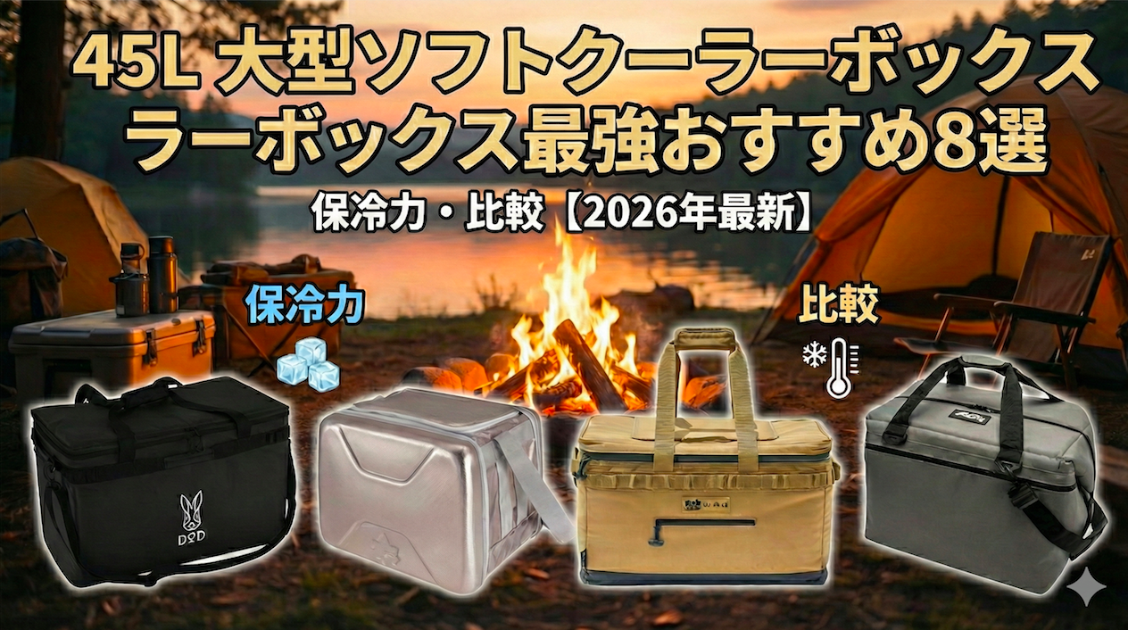 【45L・45リットル】大型ソフトクーラーボックス最強おすすめ8選｜保冷力・比較【2026年最新】