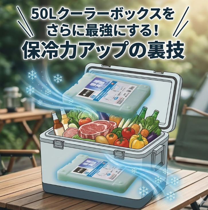 最強保冷剤「ロゴス倍速凍結」でサンドイッチ