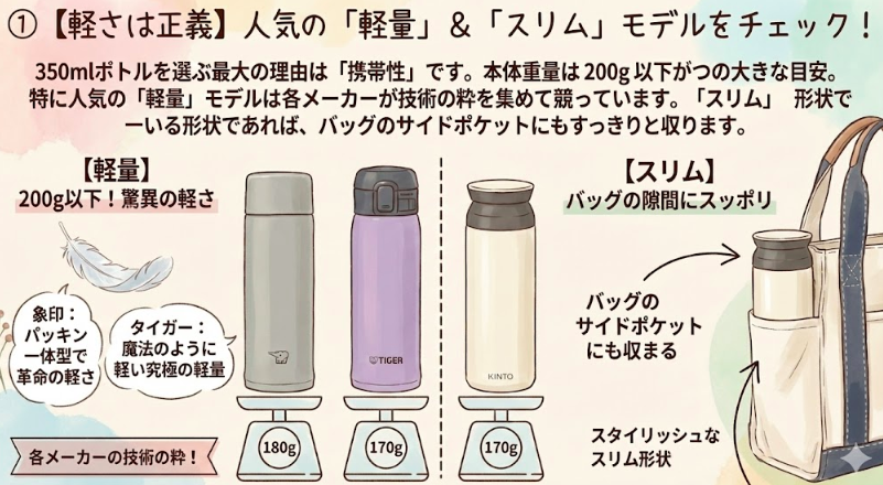 ①【軽さは正義】人気の「軽量」＆「スリム」モデルをチェック！
