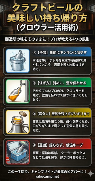 クラフトビールの美味しい持ち帰り方（グロウラー活用術）
