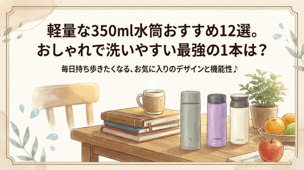 軽量な350ml水筒おすすめ12選。おしゃれで洗いやすい最強の1本は？