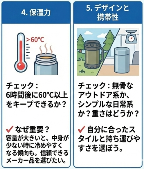500mLスープジャー選びの5つのポイント4,5