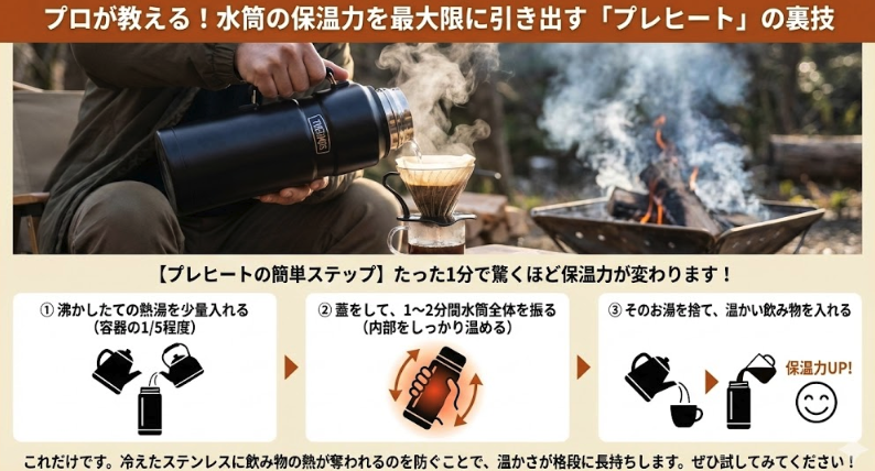 【コラム】プロが教える！水筒の保温力を最大限に引き出す「プレヒート」の裏技