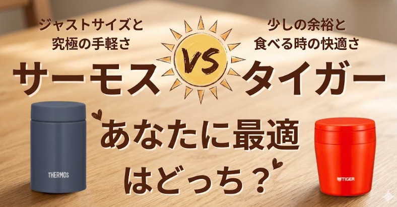 【徹底比較】サーモス vs タイガー！あなたのための“最小の相棒”はどっち？