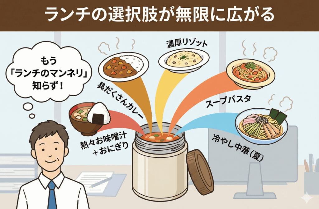 ランチの選択肢が無限に広がる