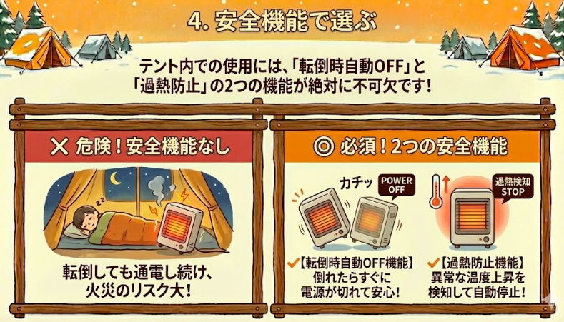 4. 安全機能で選ぶ