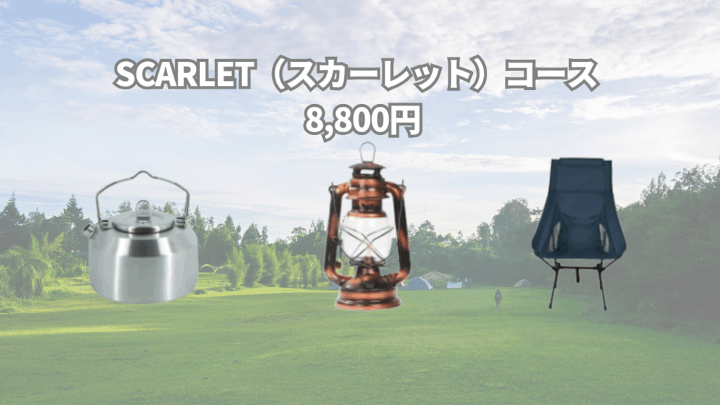 SCARLET（スカーレット）コース - 8,800円
