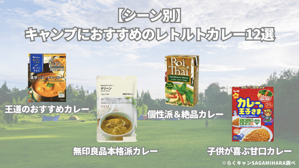 【シーン別】キャンプにおすすめのレトルトカレー12選