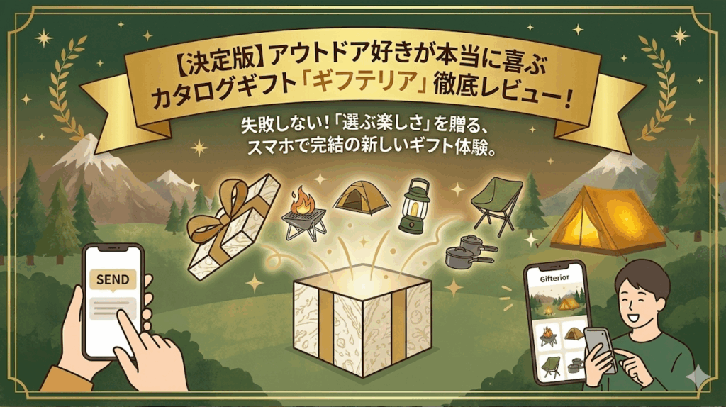 【決定版】アウトドア好きが本当に喜ぶカタログギフト「ギフテリア」徹底レビュー！