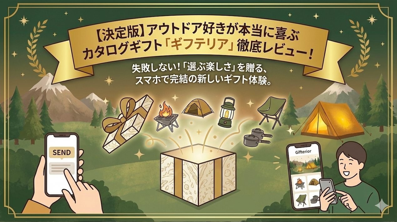 【決定版】アウトドア好きが本当に喜ぶカタログギフト「ギフテリア」徹底レビュー！