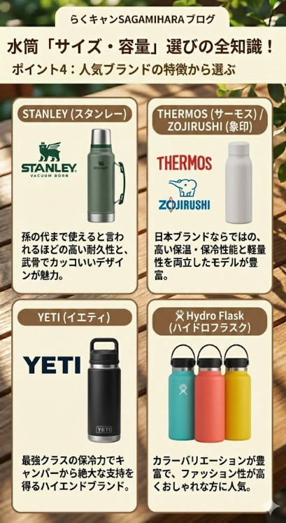 ポイント4：人気ブランドの特徴から選ぶ