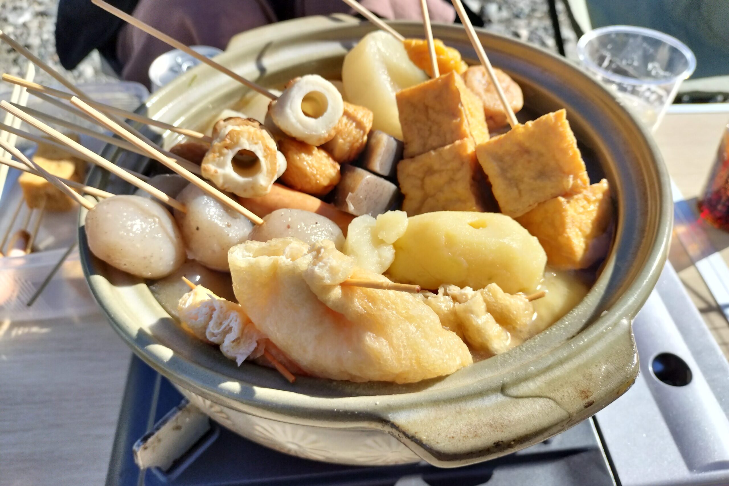 キャンプでおでん