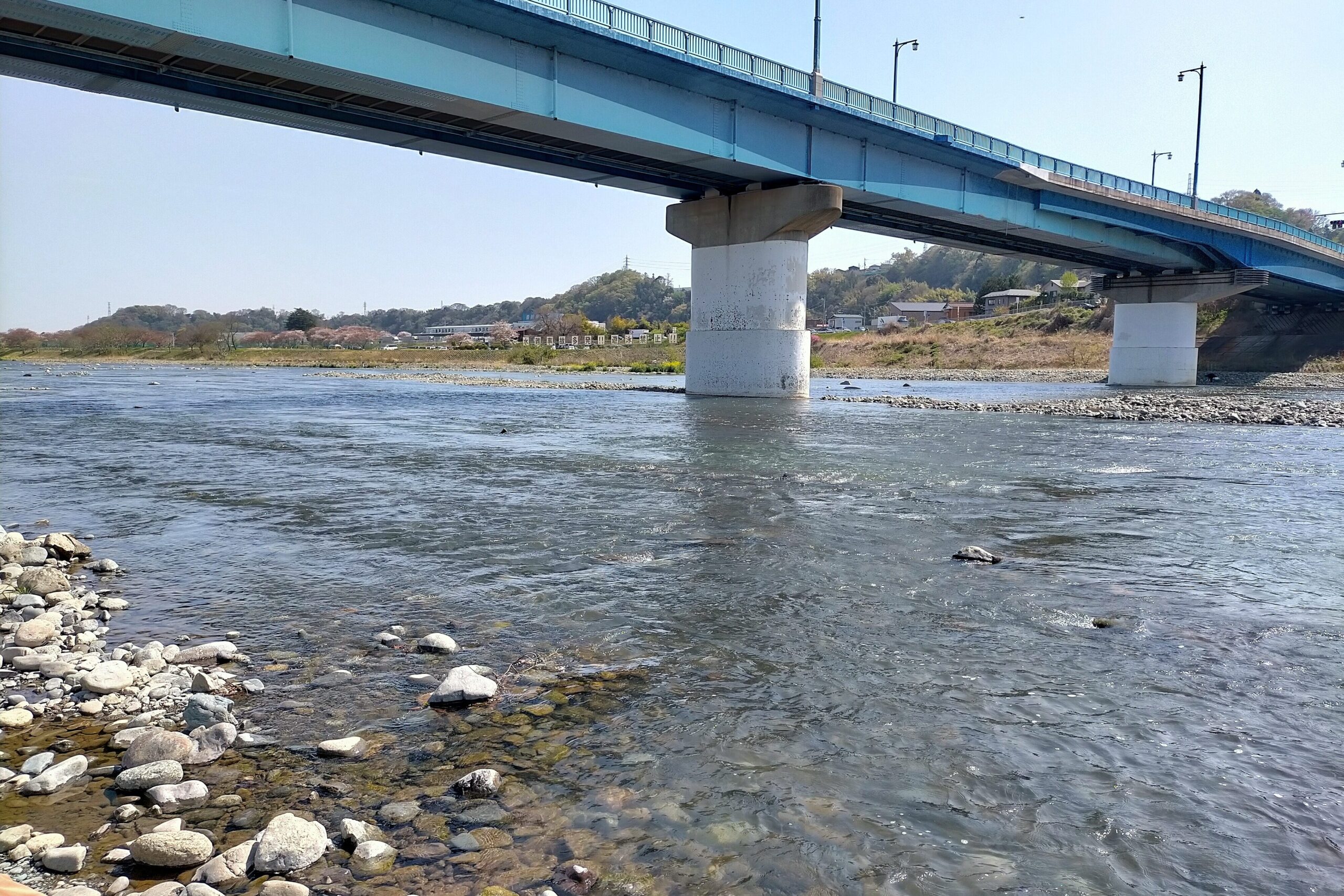 相模川にかかる高田橋
