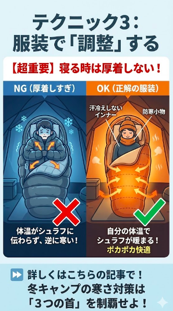 テクニック3：服装で「調整」する