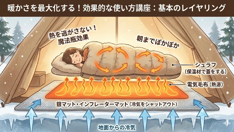 暖かさを最大化する！効果的な使い方講座