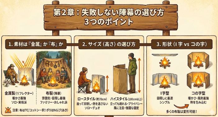 第2章：失敗しない陣幕の選び方 3つのポイント