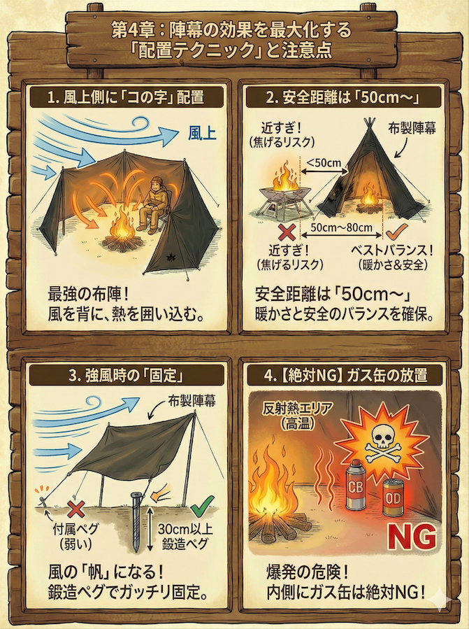 第4章：陣幕の効果を最大化する「配置テクニック」と注意点