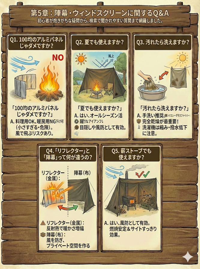 第5章：陣幕・ウィンドスクリーンに関するQ&A