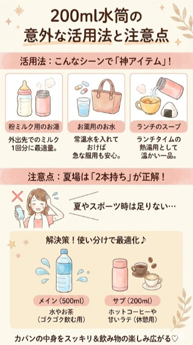 200ml水筒の意外な活用法と注意点