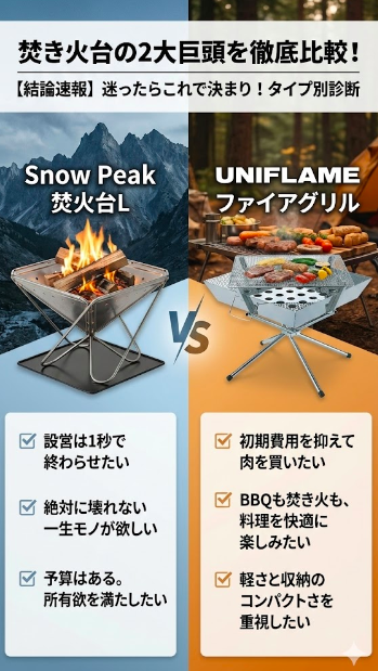 【結論速報】迷ったらこれで決まり！タイプ別診断