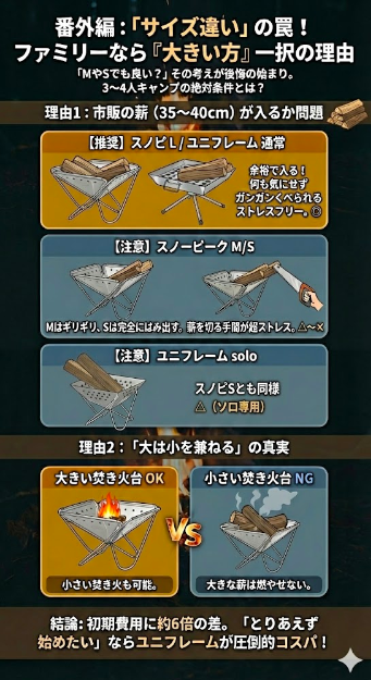番外編：「サイズ違い」はどうなの？M・S・ソロの罠
